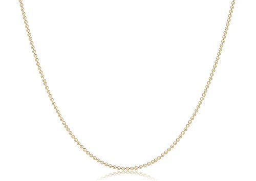 15" Choker Classic Beaded Chain - Gold Necklaces enewton
