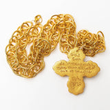 34" Double Gold Chain w/ Susie Cross Necklaces Hidden Truth Jewelry