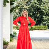 34" Double Gold Chain w/ Susie Cross Necklaces Hidden Truth Jewelry