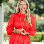 34" Double Gold Chain w/ Susie Cross Necklaces Hidden Truth Jewelry