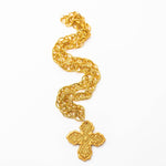 34" Double Gold Chain w/ Susie Cross Necklaces Hidden Truth Jewelry