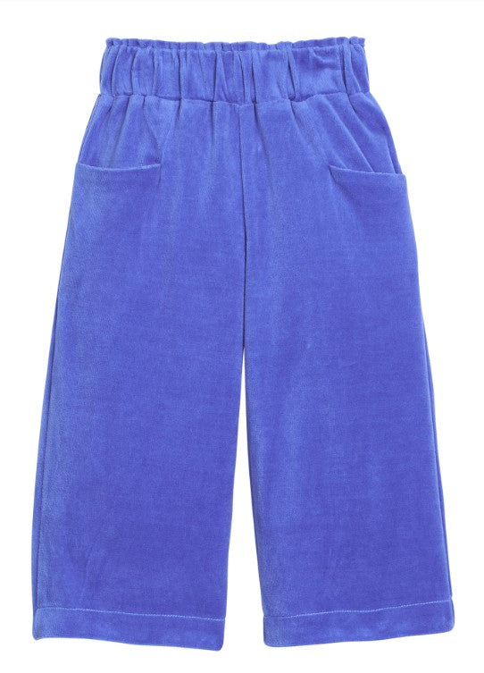Cropped Palazzo Pants - Regent's Blue Girls Pants + Leggings Bisby