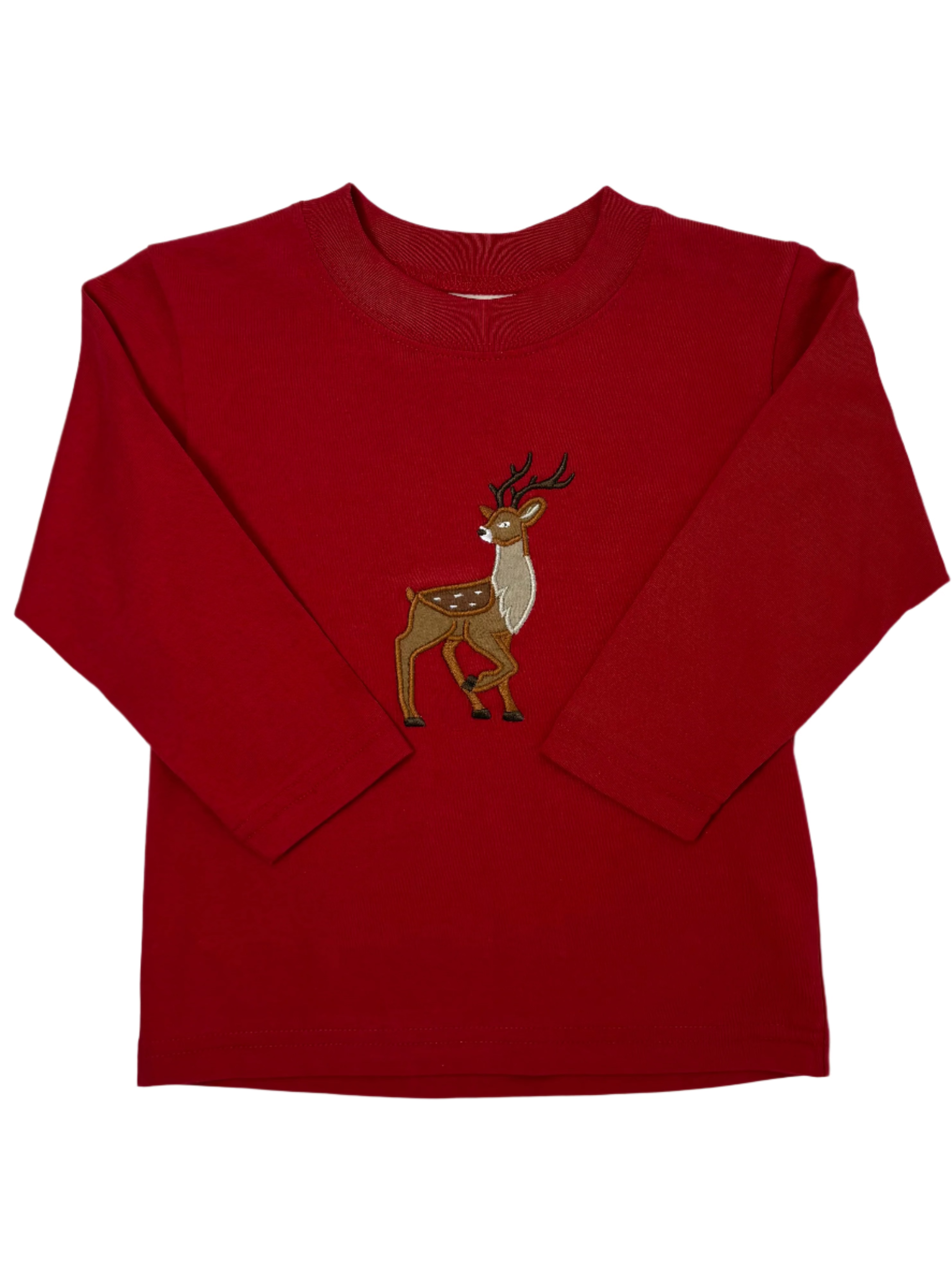 Boys Buck L/S Tee - Deep Red Boys Shirts + Polos Luigi