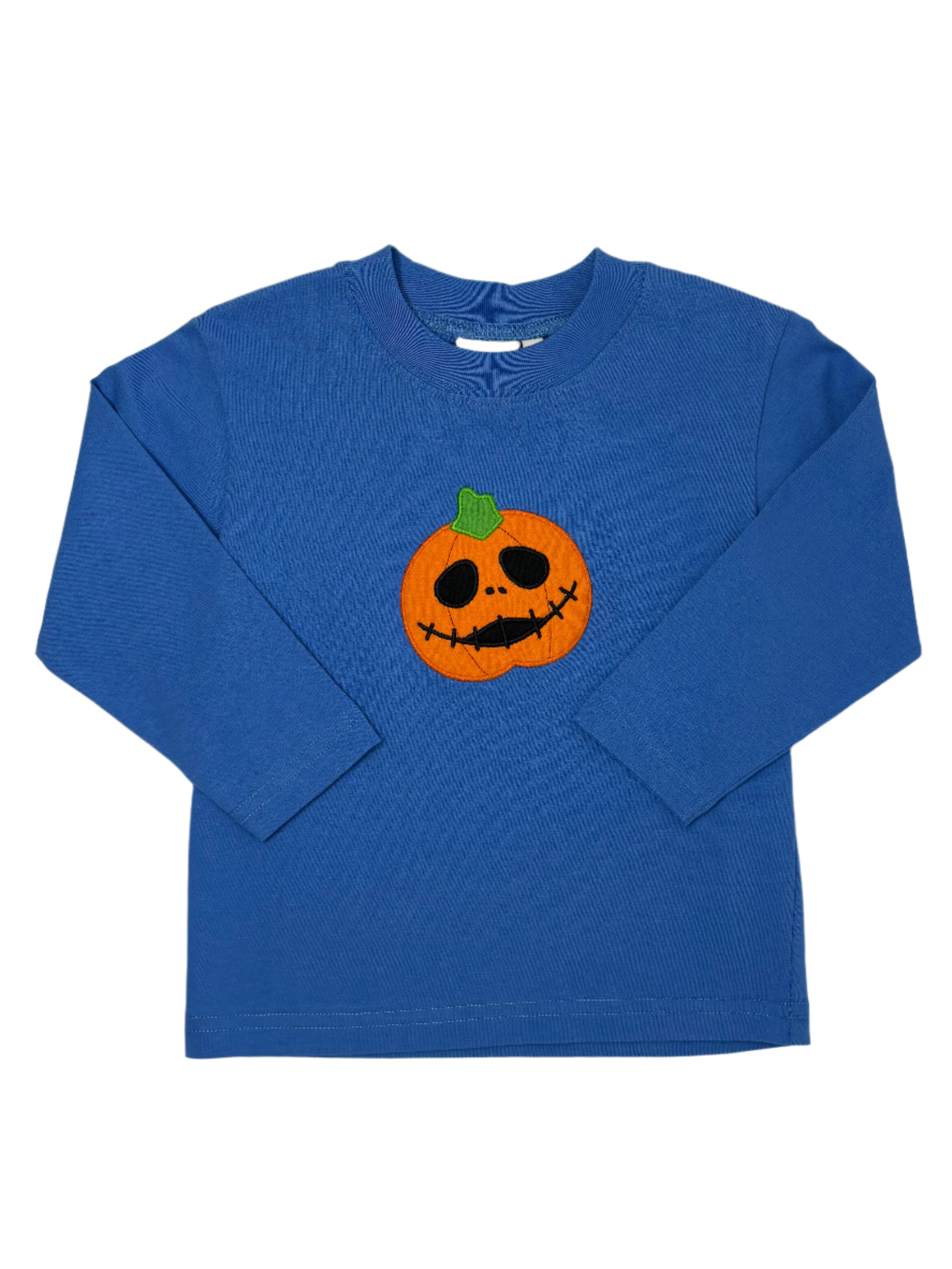 Boys Jack-O-Lantern L/S Tee - Blue Boys Shirts + Polos Luigi
