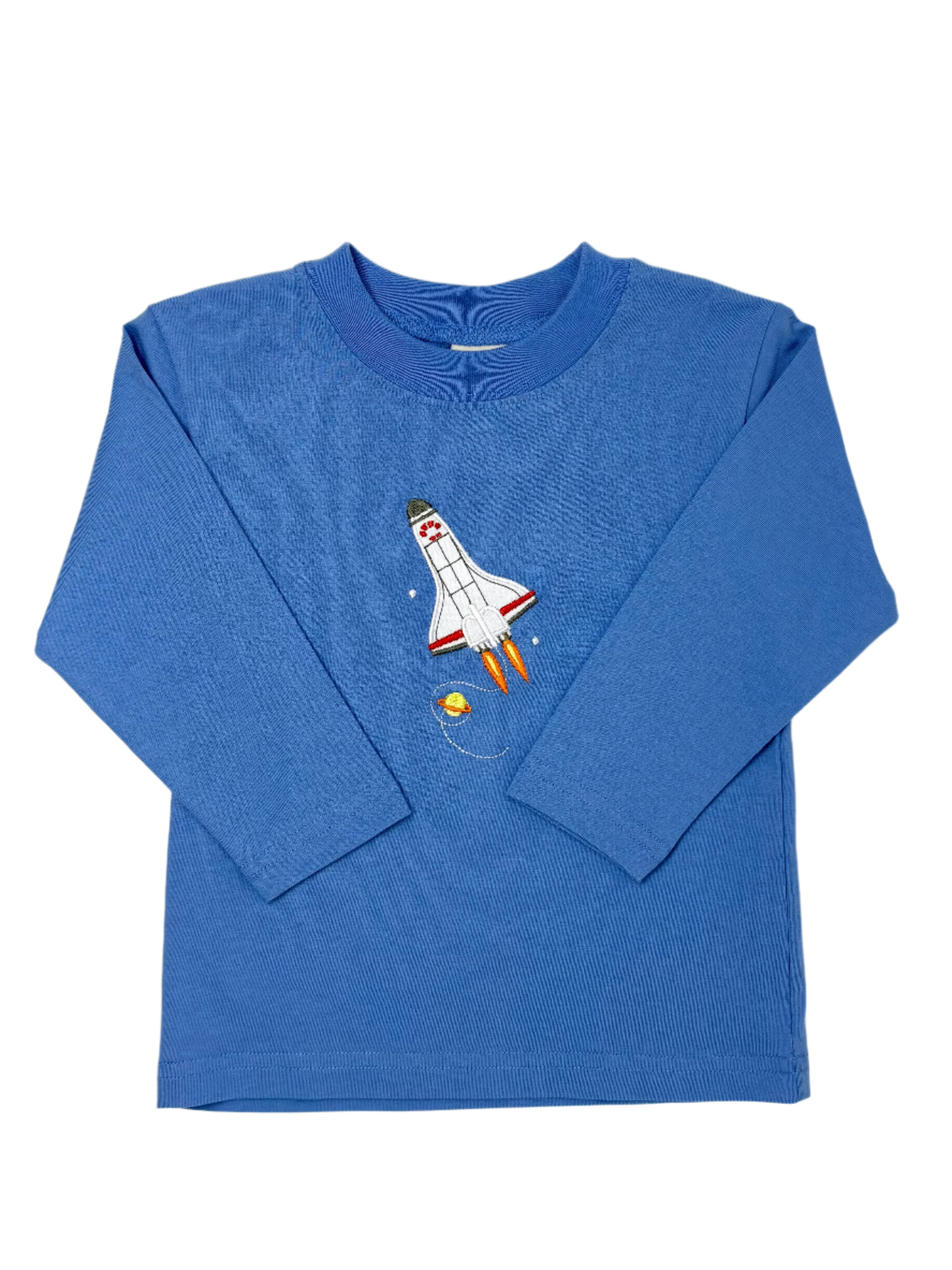 Boys Space Shuttle L/S Tee - Chambray Boys Shirts + Polos Luigi