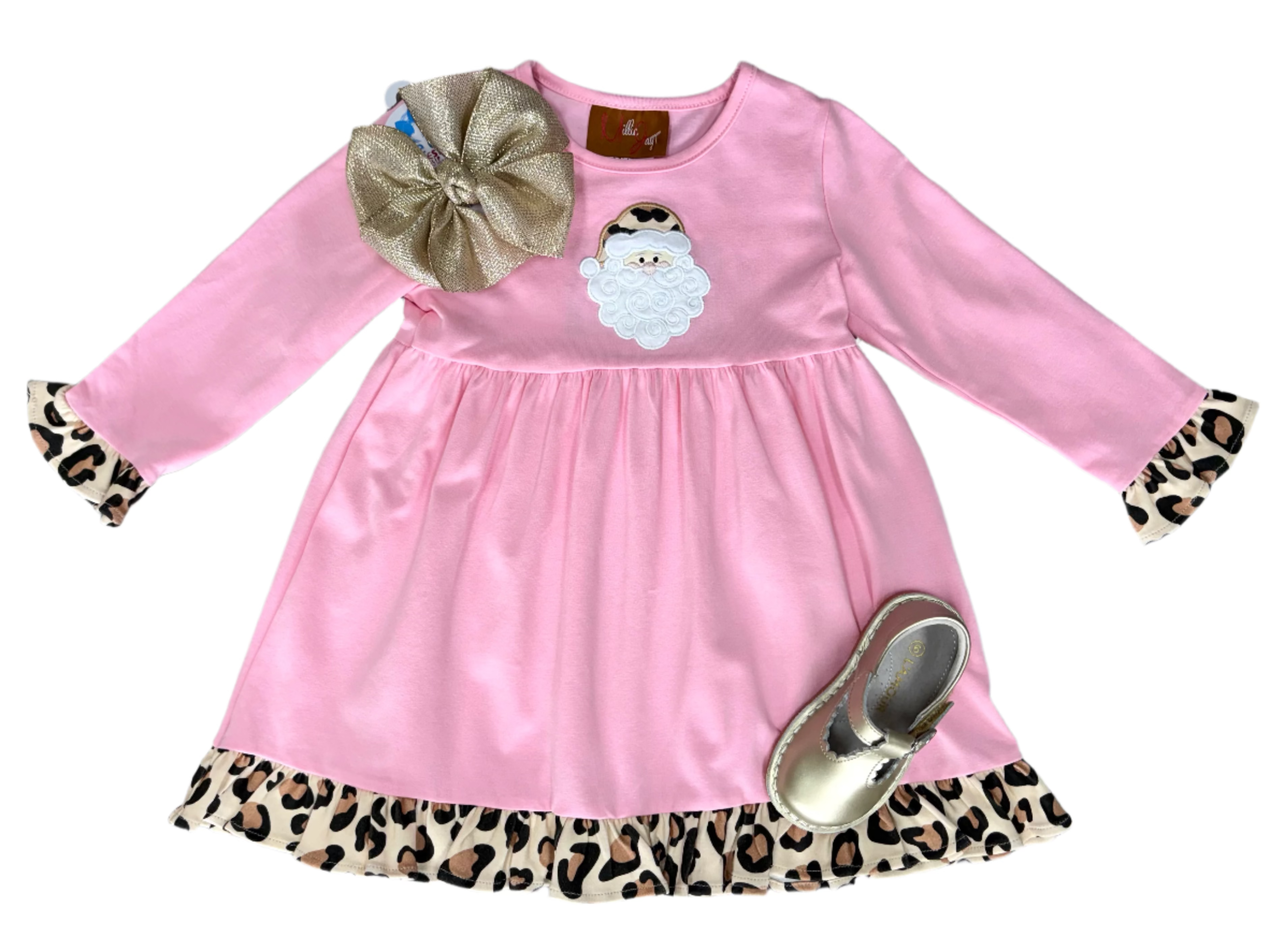 Ho Ho Ho Applique Dress Girls Occasion Dresses Millie Jay
