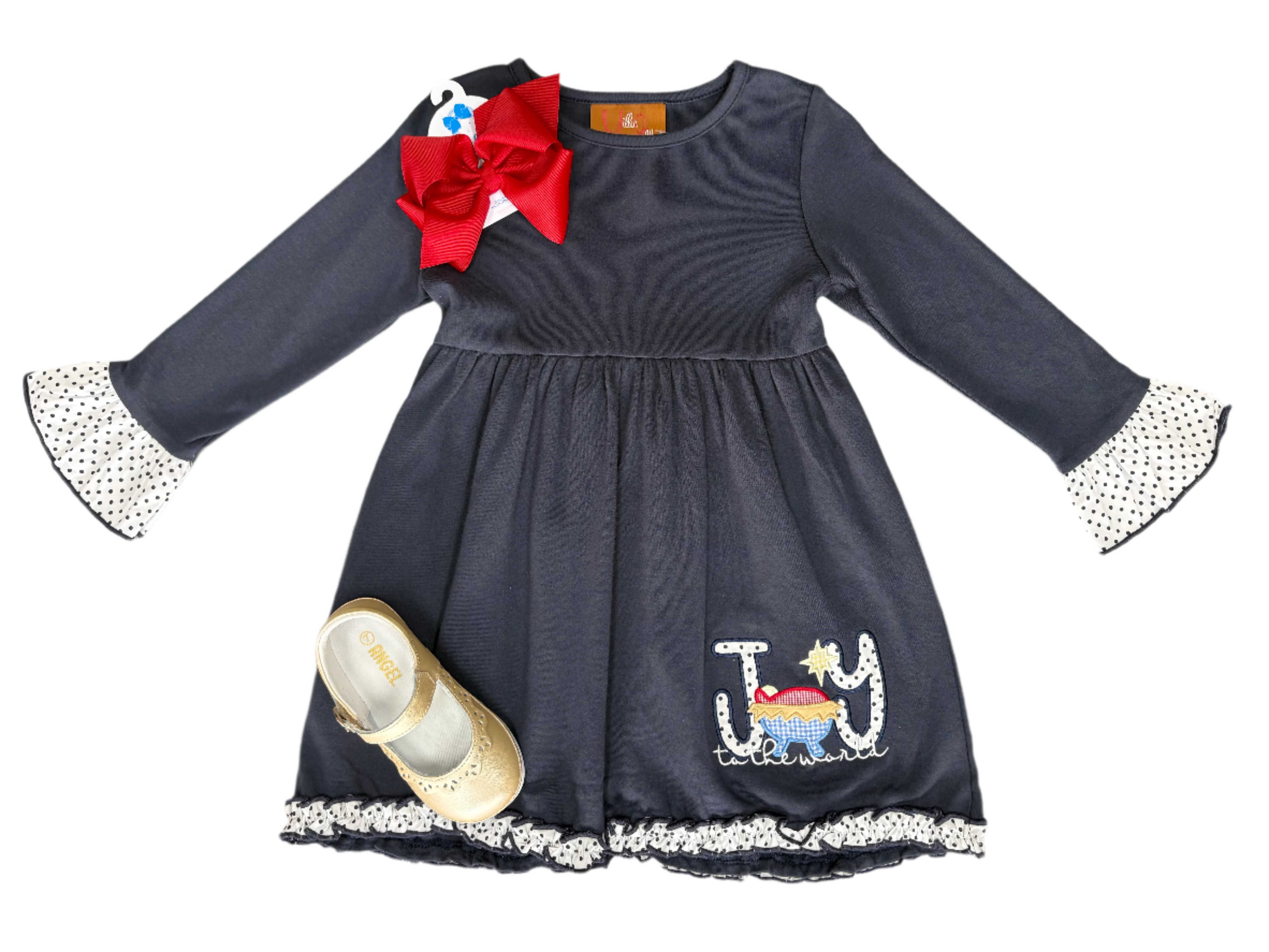 Joy to the World L/S Dress Girls Occasion Dresses Millie Jay