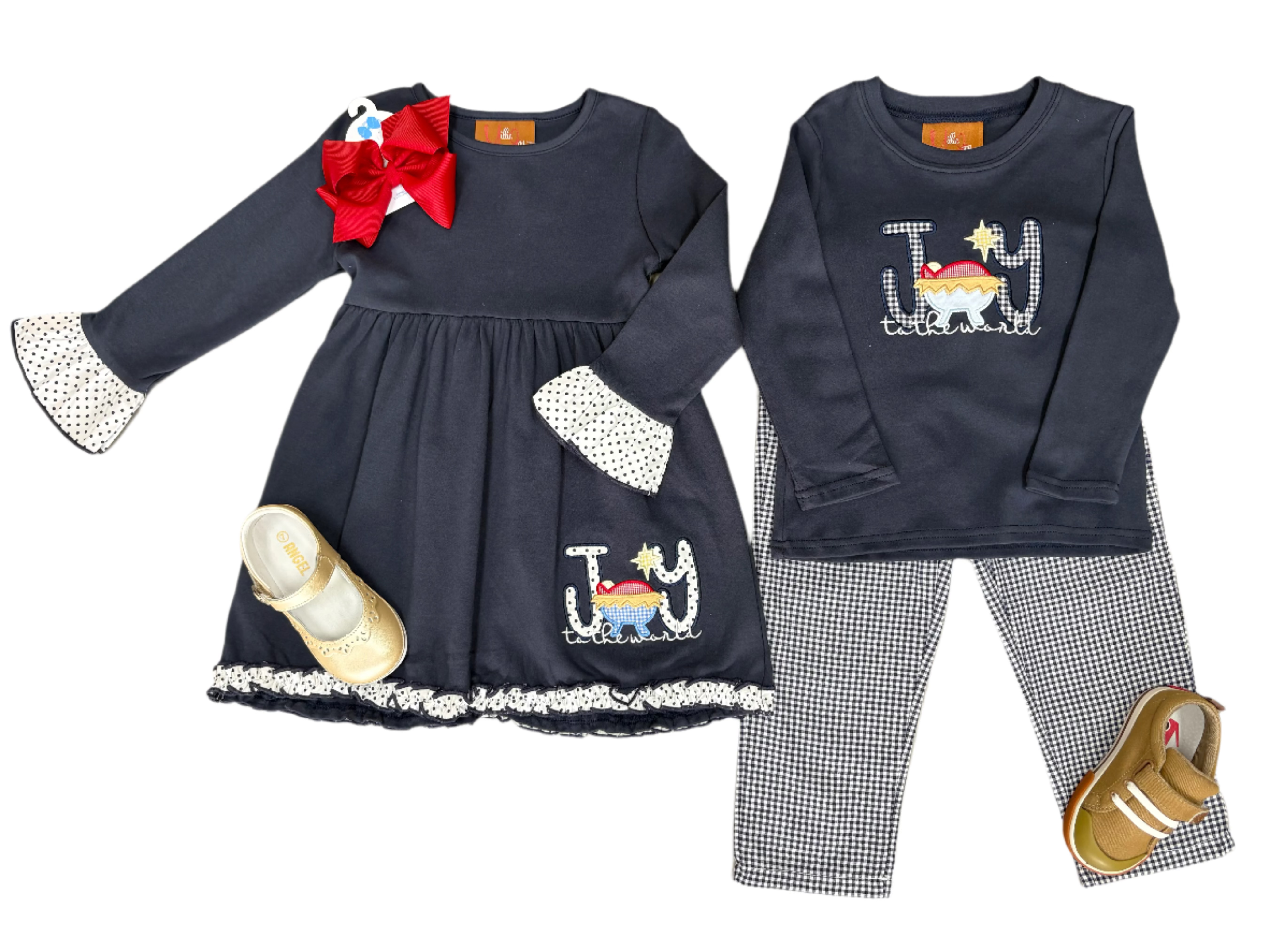 Joy to the World L/S Dress Girls Occasion Dresses Millie Jay