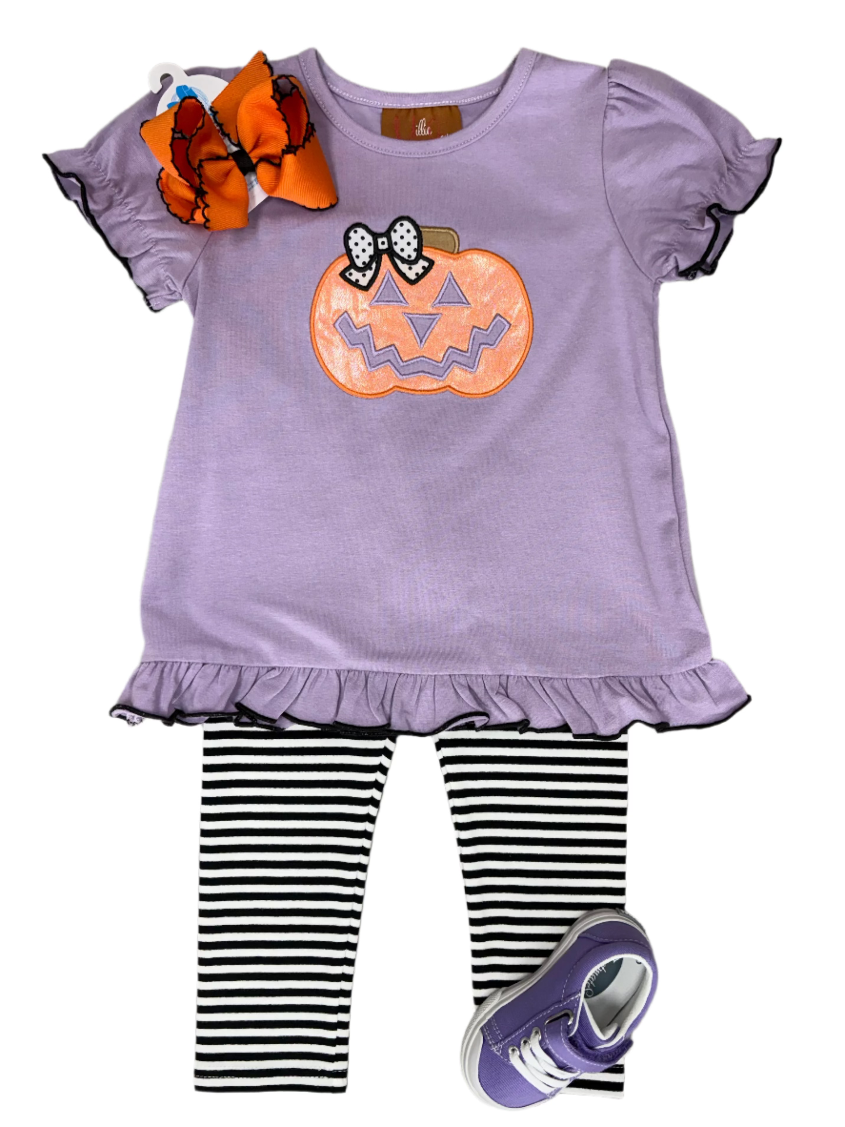 Jack-O-Lantern Legging Set Girls Sets Millie Jay