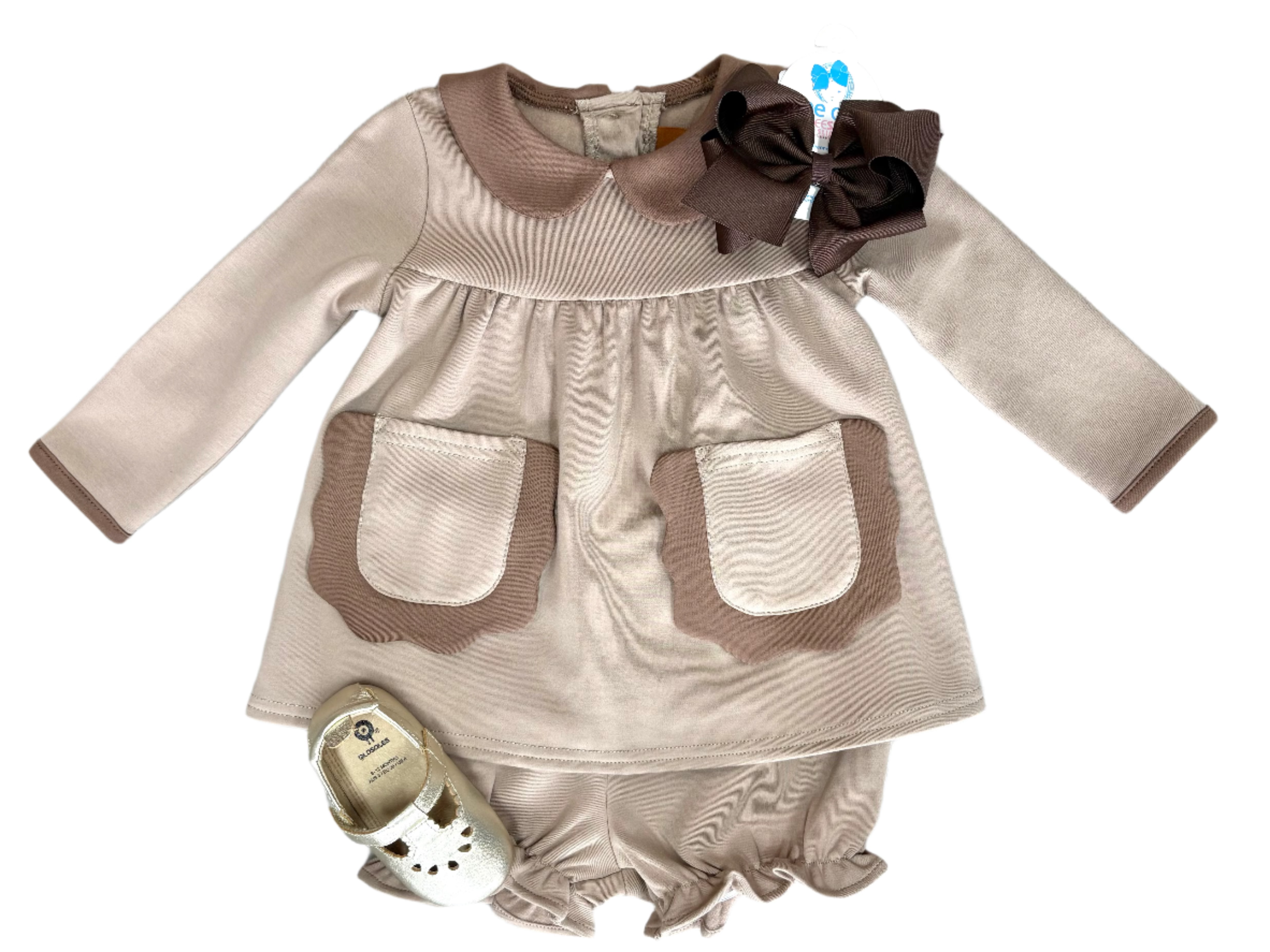 Reese Bloomer Set - Mocha Girls Sets Millie Jay
