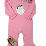 Ho Ho Ho Applique Girls Romper Girls Bubbles + Rompers Millie Jay