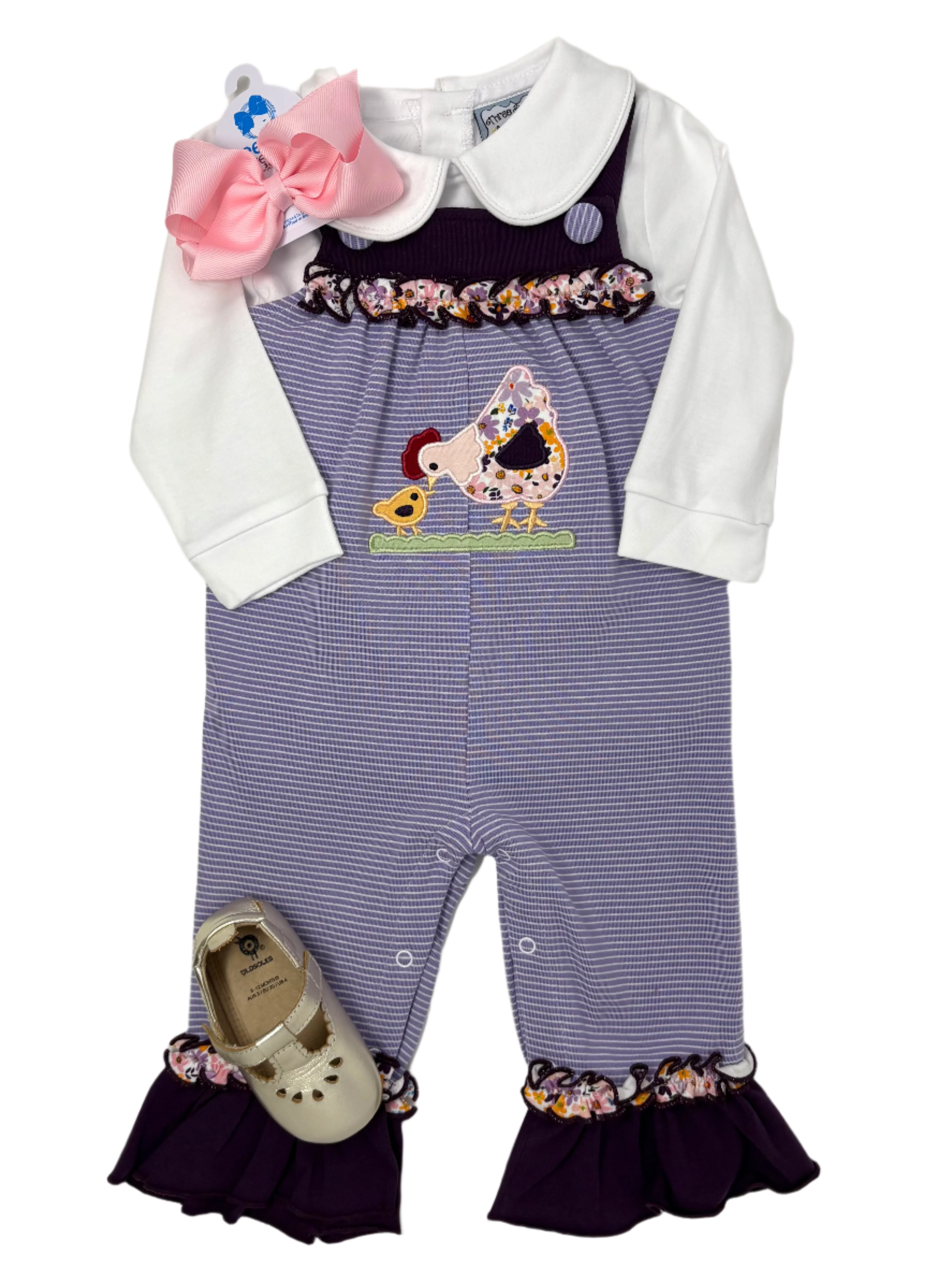 Cassie the Chicken Romper Girls Bubbles + Rompers Millie Jay