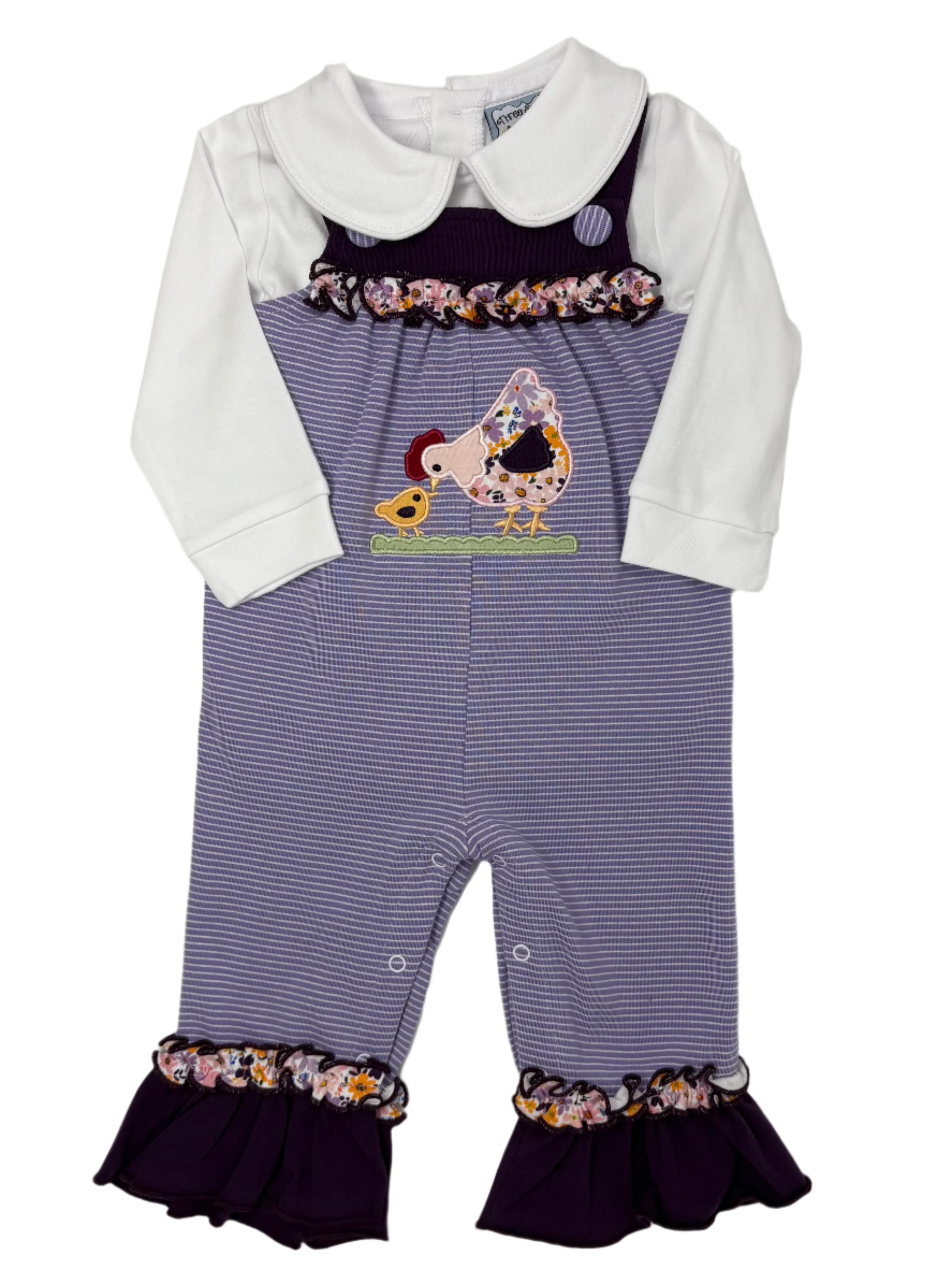 Cassie the Chicken Romper Girls Bubbles + Rompers Millie Jay