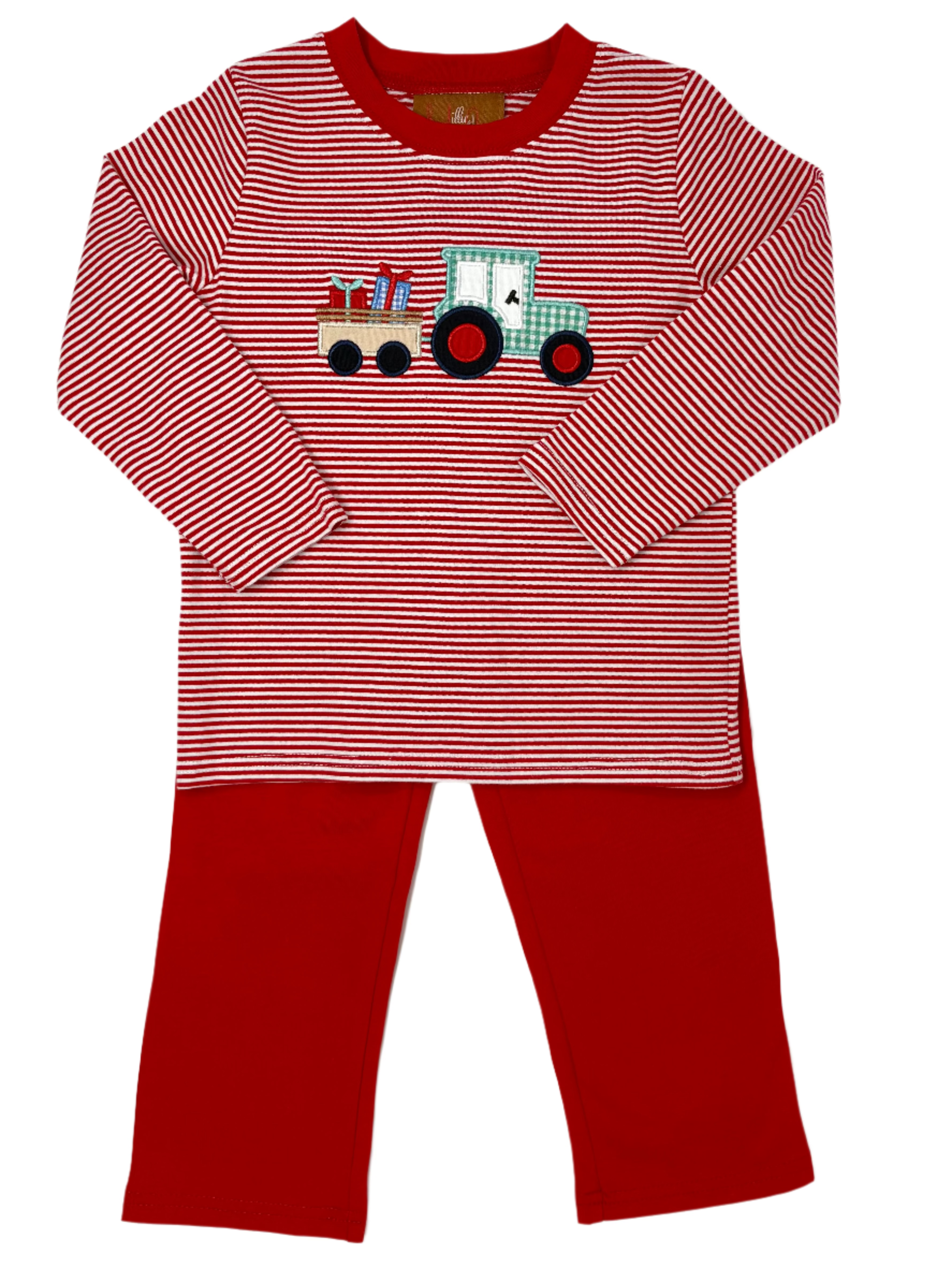 Christmas Tractor Boys Pant Set Boys Sets Millie Jay