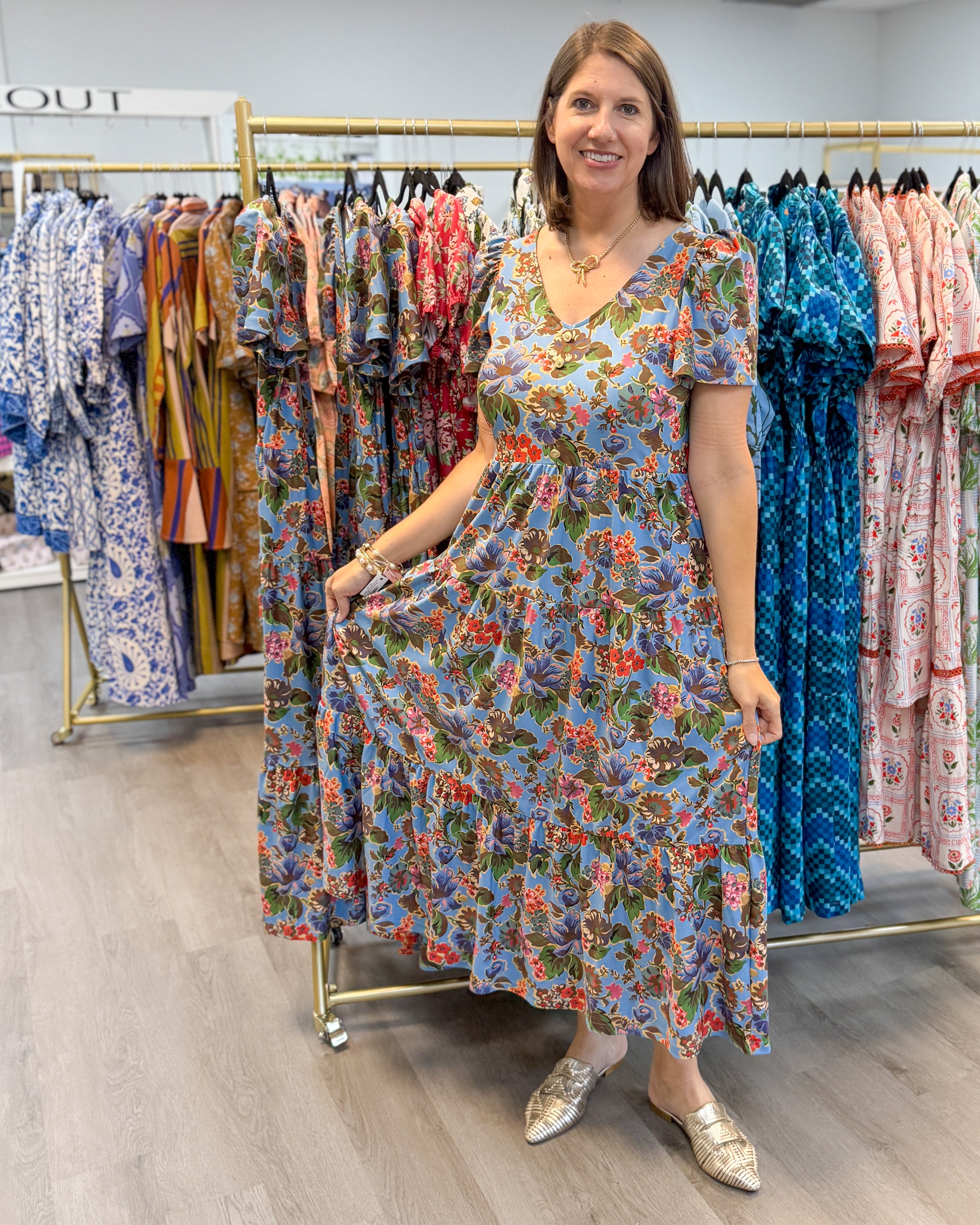 The Agatha Dress - Antique Petals Long Dresses Smith & Quinn