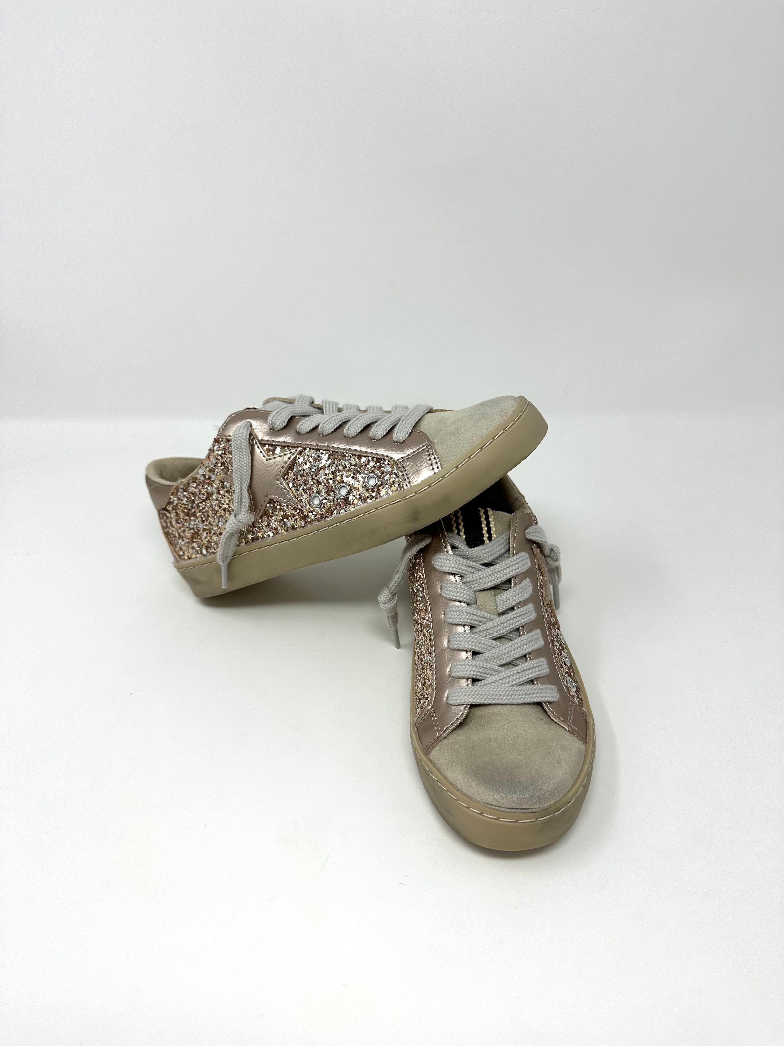 Paula Kids - Champagne Glitter Girls Shoes Shu Shop
