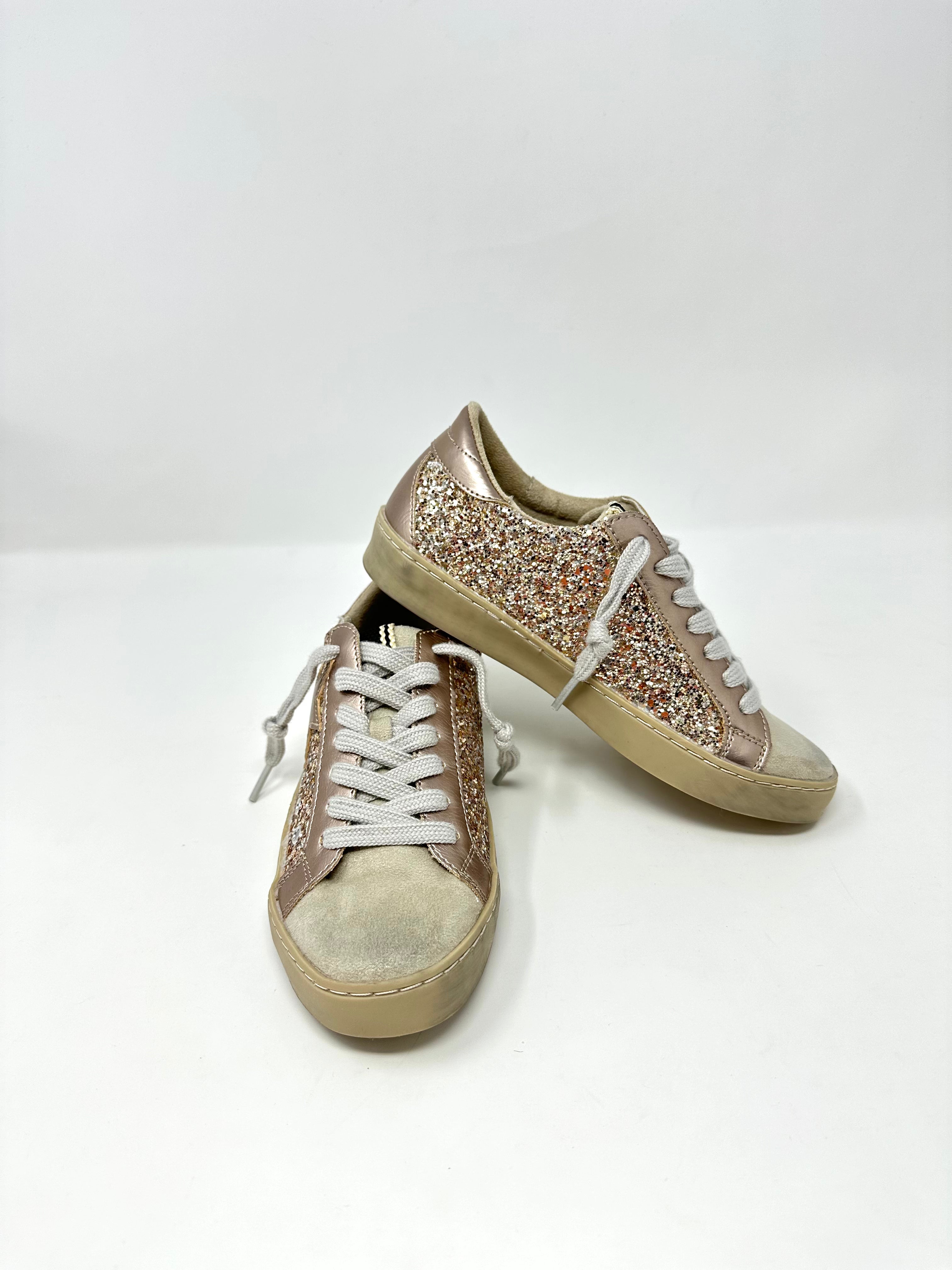 Paula Kids - Champagne Glitter Girls Shoes Shu Shop