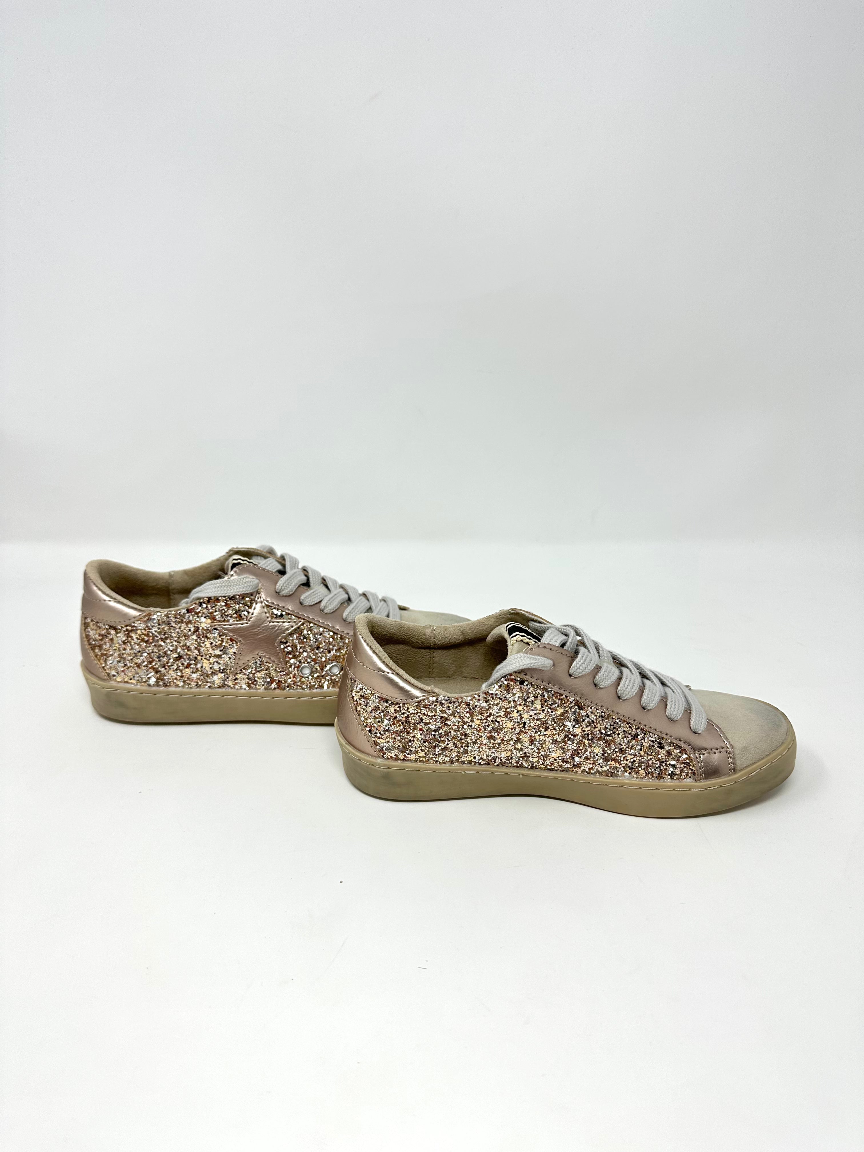 Paula Kids - Champagne Glitter Girls Shoes Shu Shop
