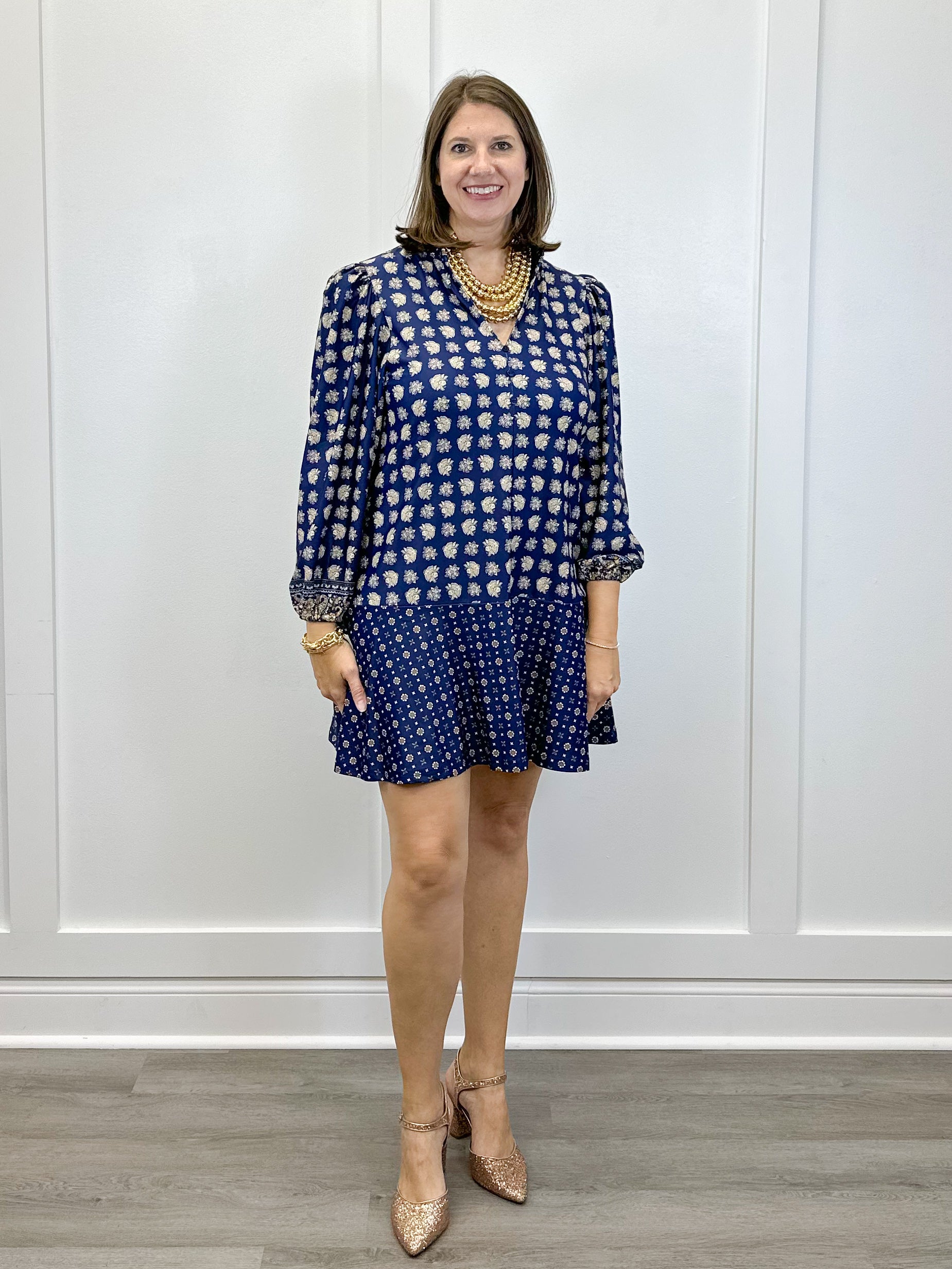 The Hazel Dress - Flora Paisley Multi Short Dresses Smith & Quinn