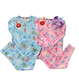 Blue Party Animals Glow in the Dark Modal L/S PJ Kids Pajamas Magnetic Me