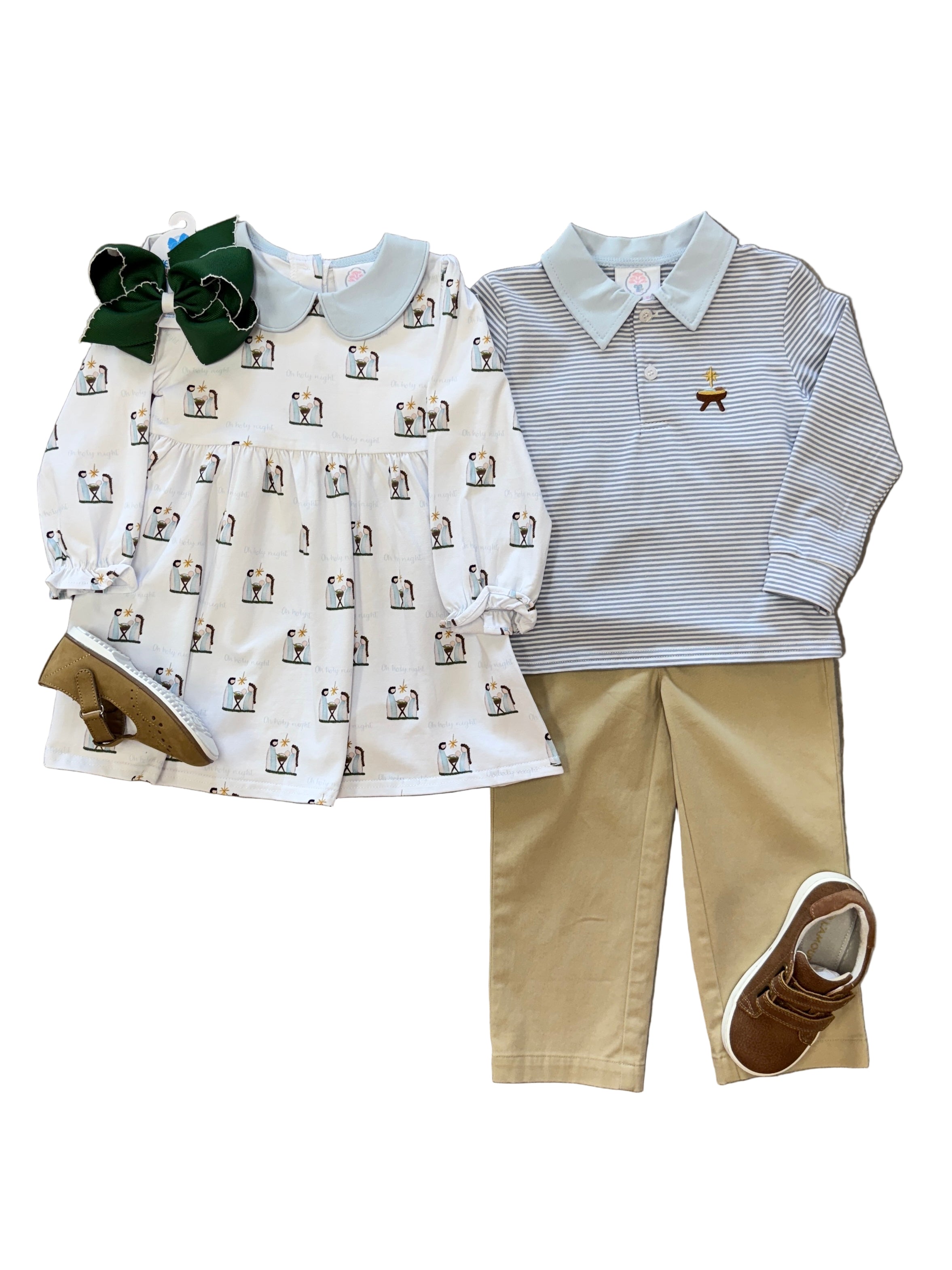 Oh Holy Night Boys Porter Polo L/S Shirt Boys Shirts + Polos Cypress Row