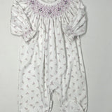 Joy Floral Hand Smocked Bishop Footie Baby Sleepwear Baby Loren