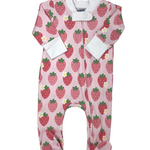 Berry Sweet Printed Zipper Footie Baby Sleepwear Magnolia Baby