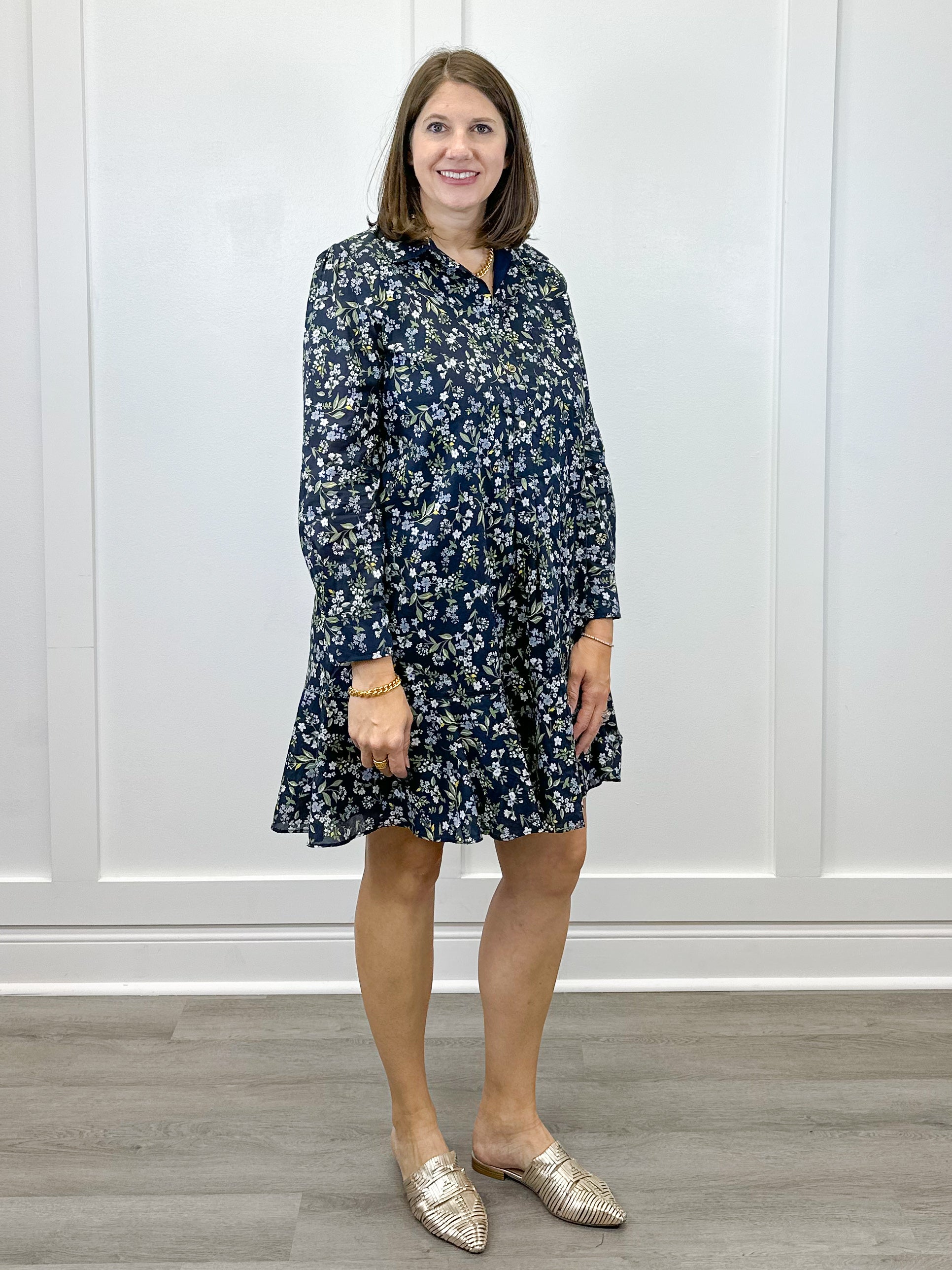 Iris Dress - Floral Short Dresses Duffield Lane