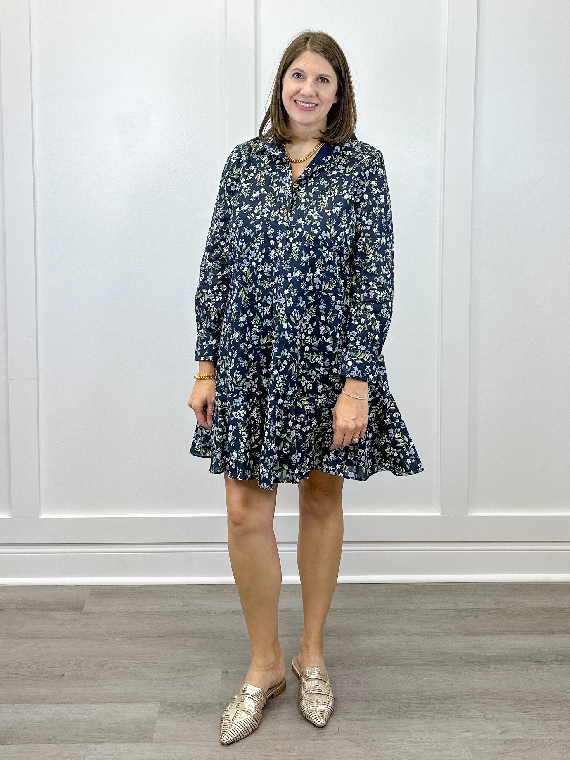 Iris Dress - Floral Short Dresses Duffield Lane