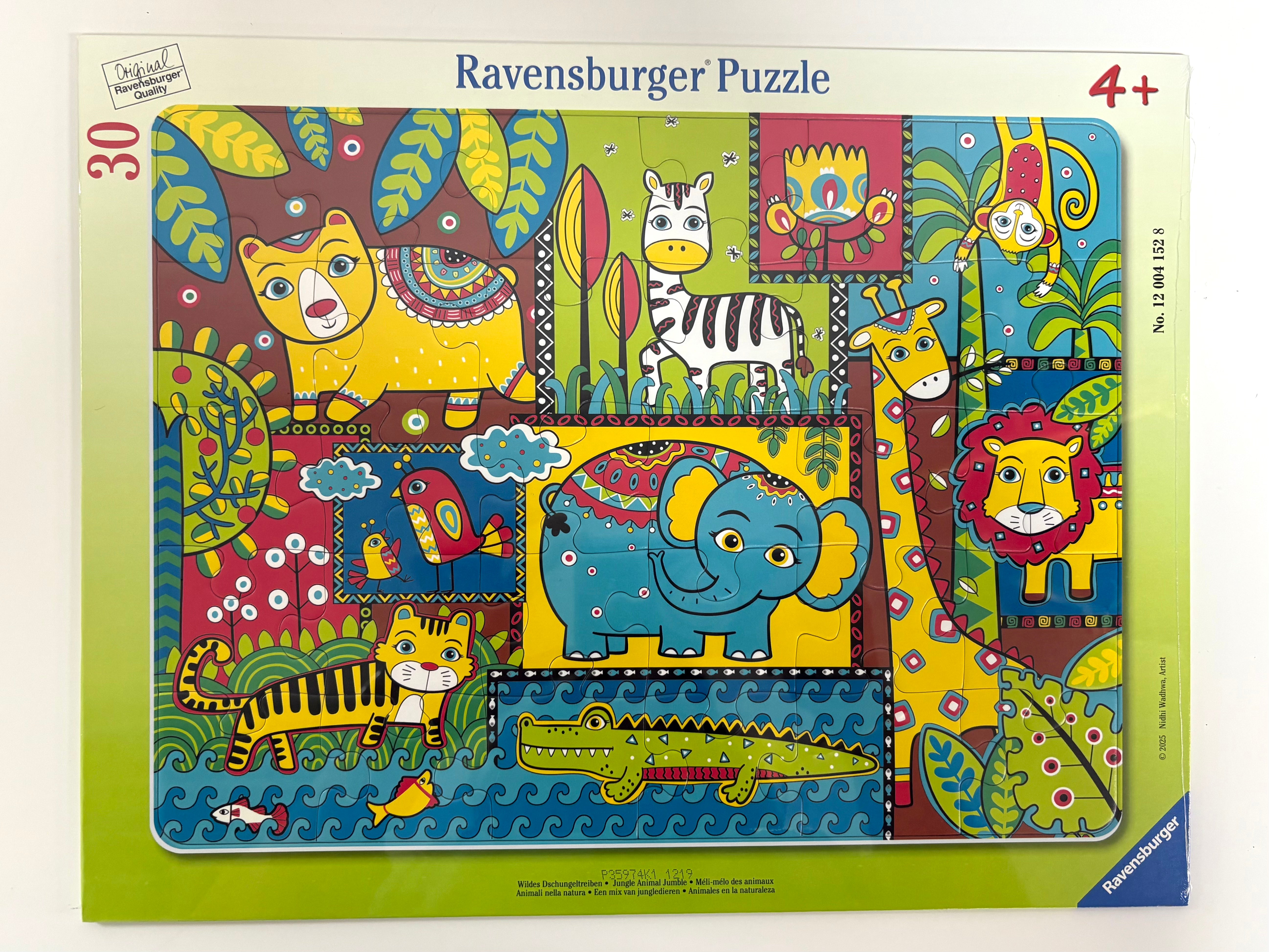 30 Piece Tray Puzzle - Assorted Toys Ravensburger Jungle Animal Jumble