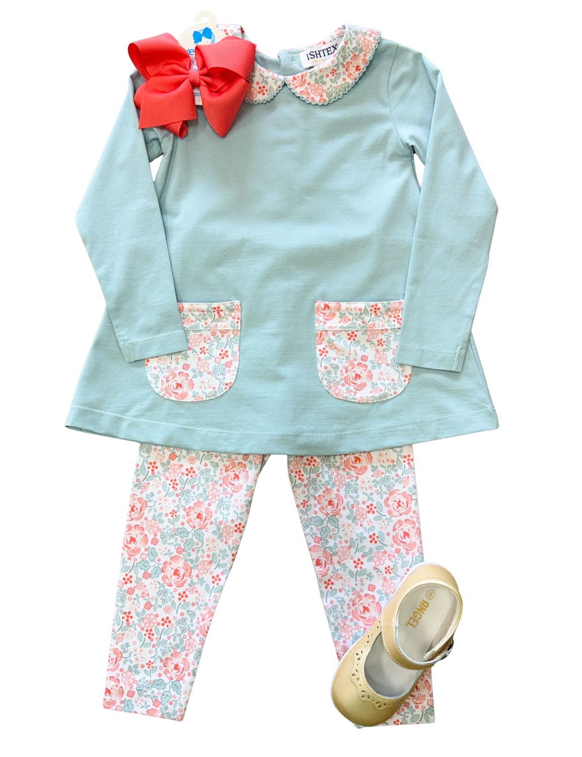 Shallot Rose Tunic Set Girls Sets Ishtex