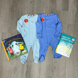 Blue Skies Modal Magnetic Footie Baby Sleepwear Magnetic Me