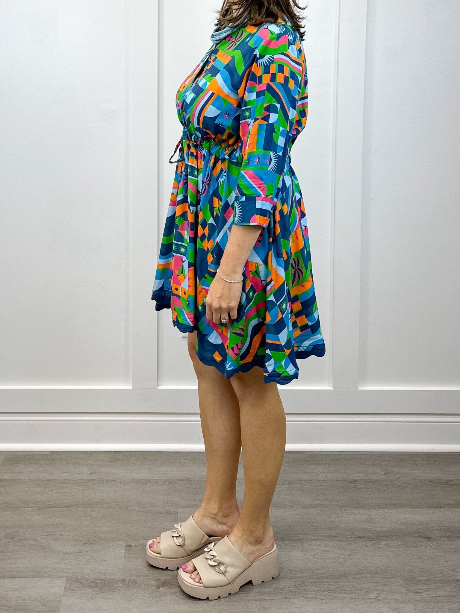 Adelyn Dress- Blue Turq Long Dresses Briton Court