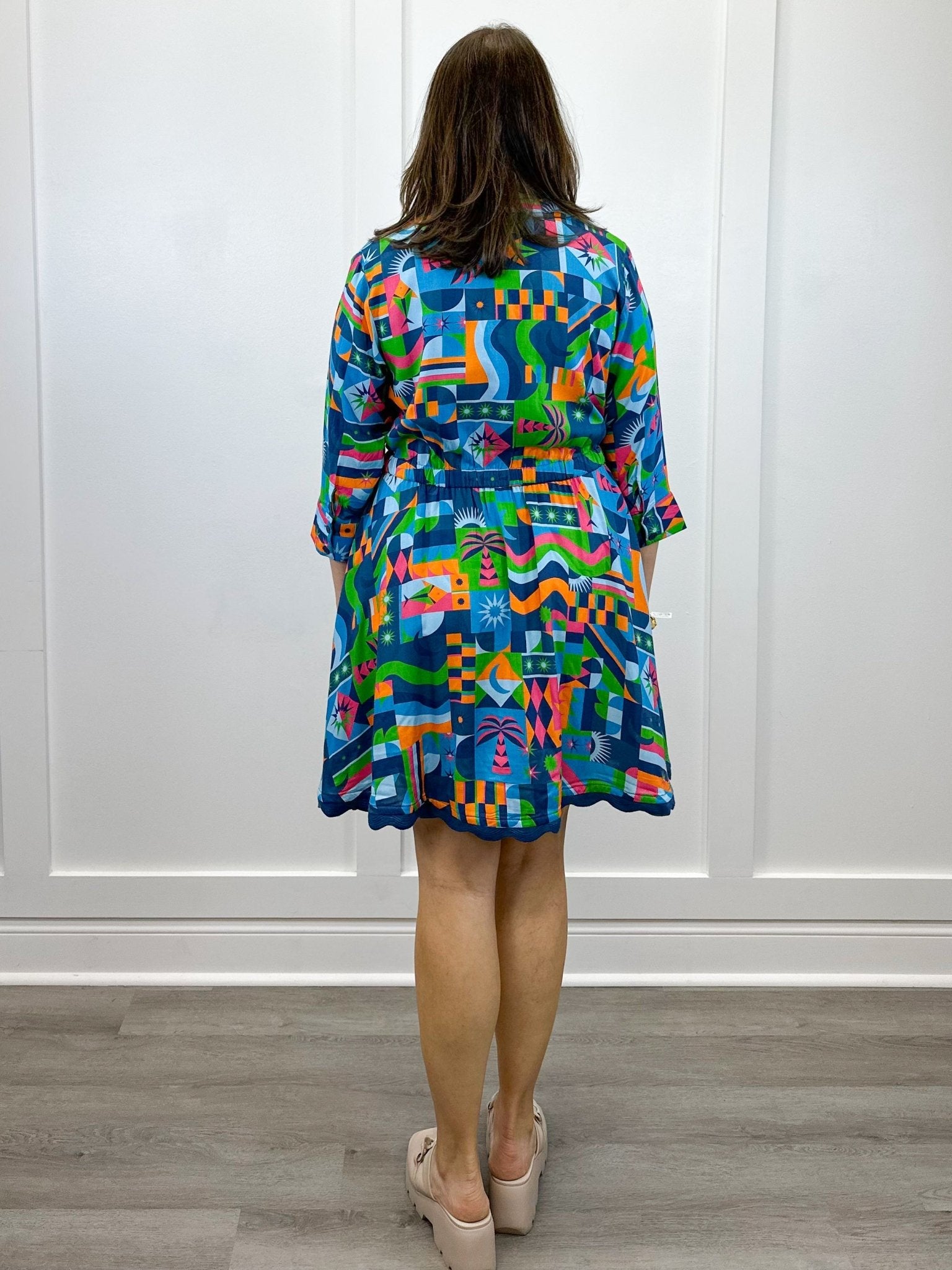 Adelyn Dress- Blue Turq Long Dresses Briton Court