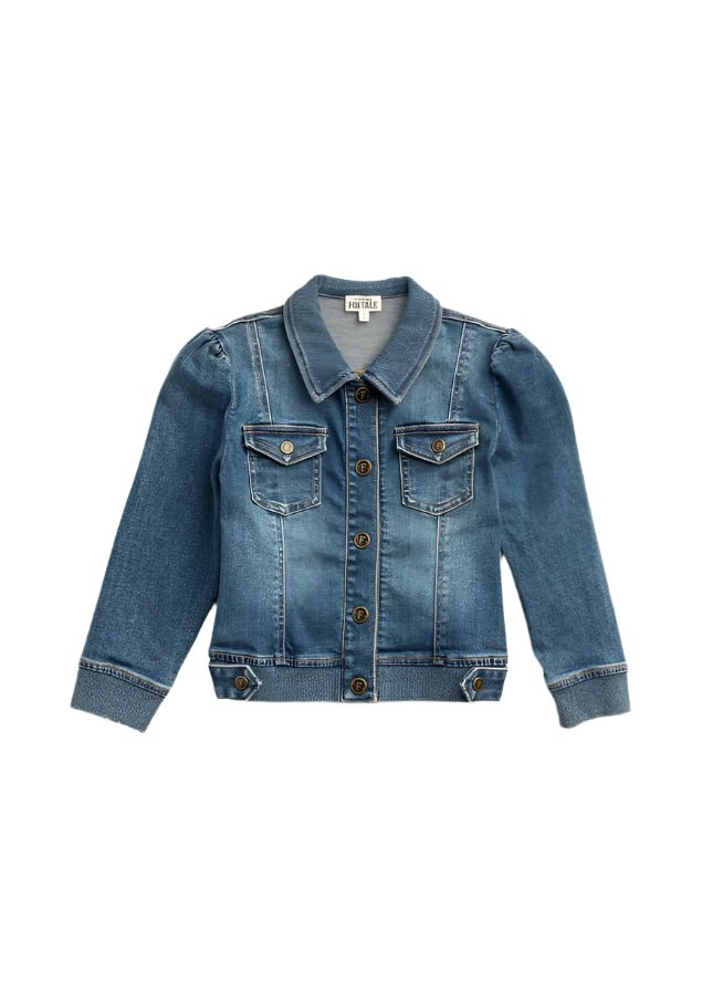Adventure Jacket - Medium Dark Wash Girls Outerwear Finding Foxtale