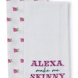 Alexa Kitchen Dish Towel Set - Assorted Kitchen + Entertaining Two's Company Skinny