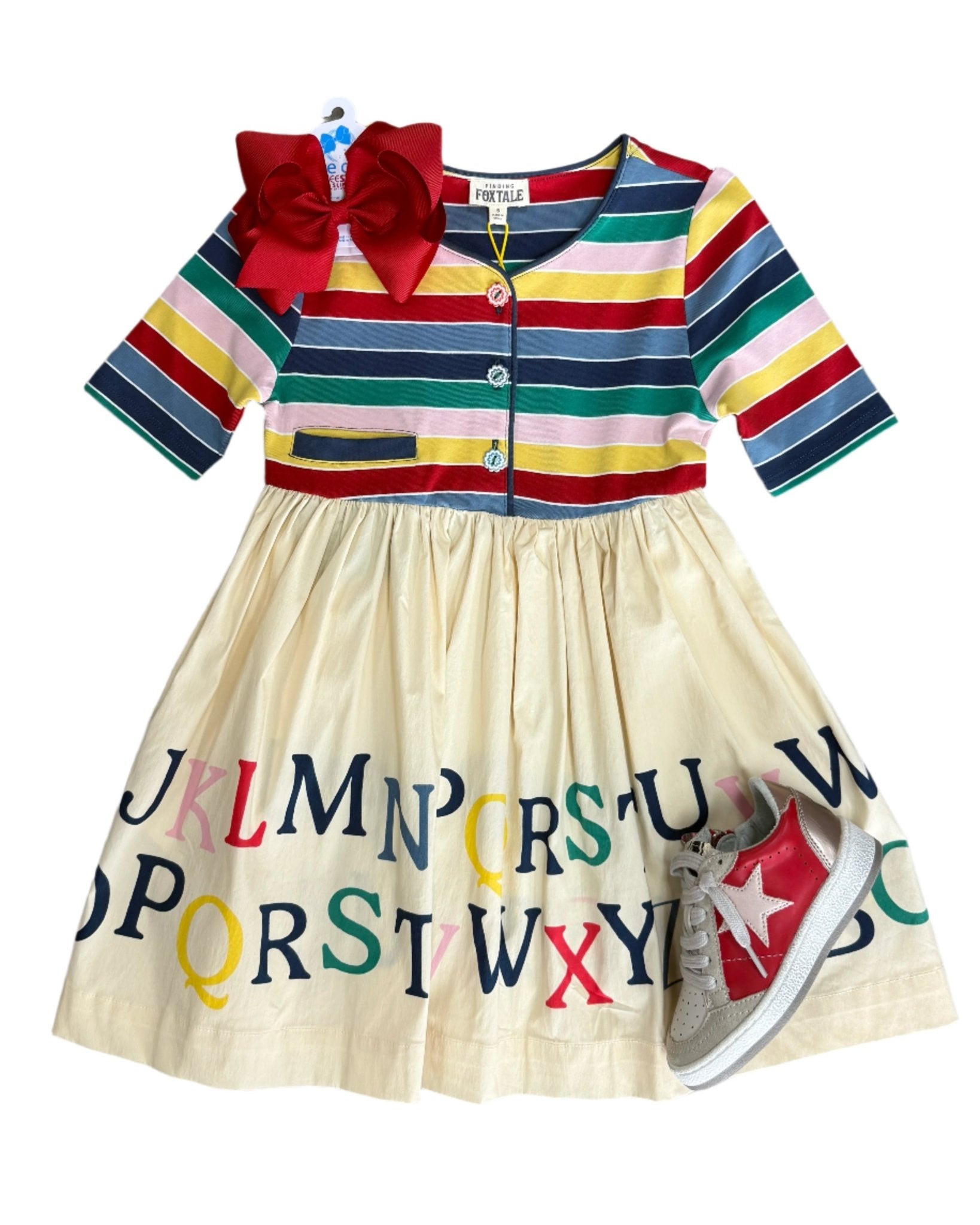 Alphabet Road Dress Girls Play Dresses Finding Foxtale