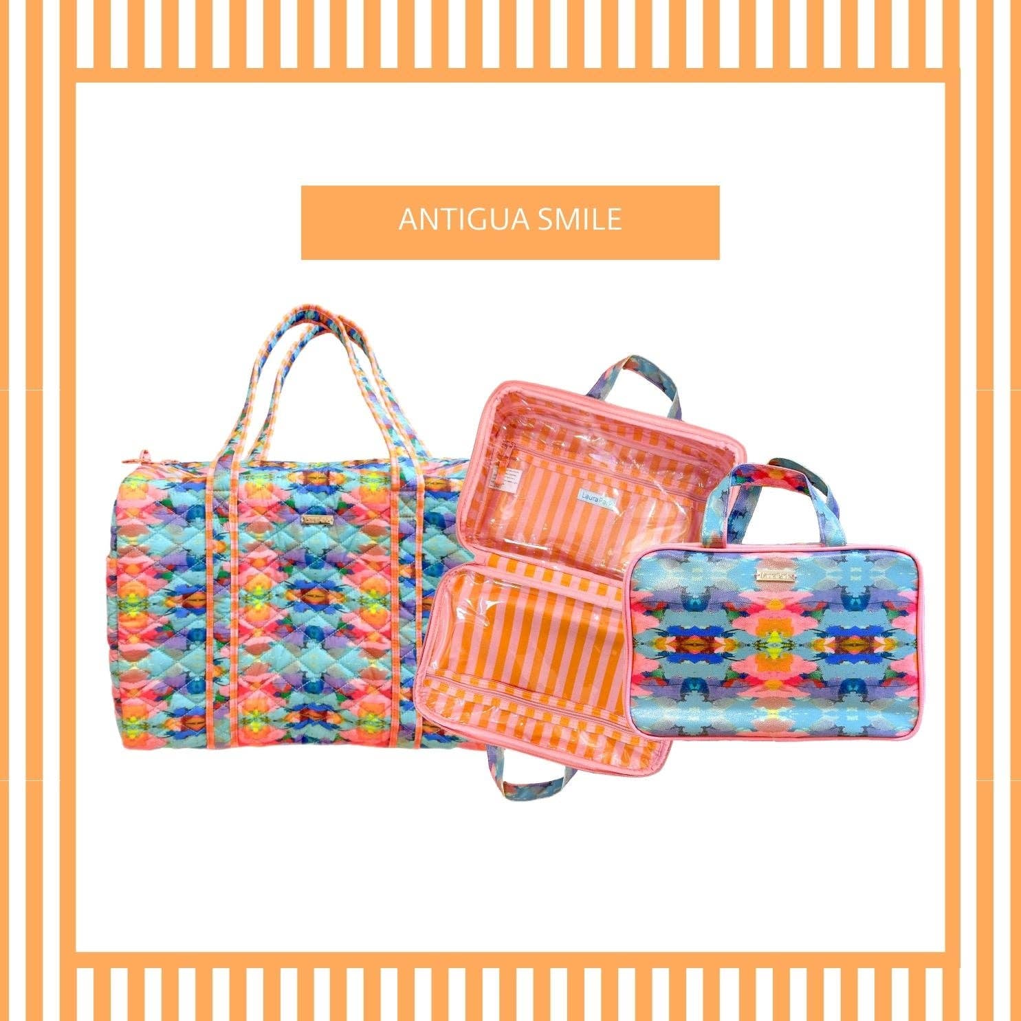 Antigua Smile Travel Duffle Bag: One Size Utility Bags Laura Park Designs