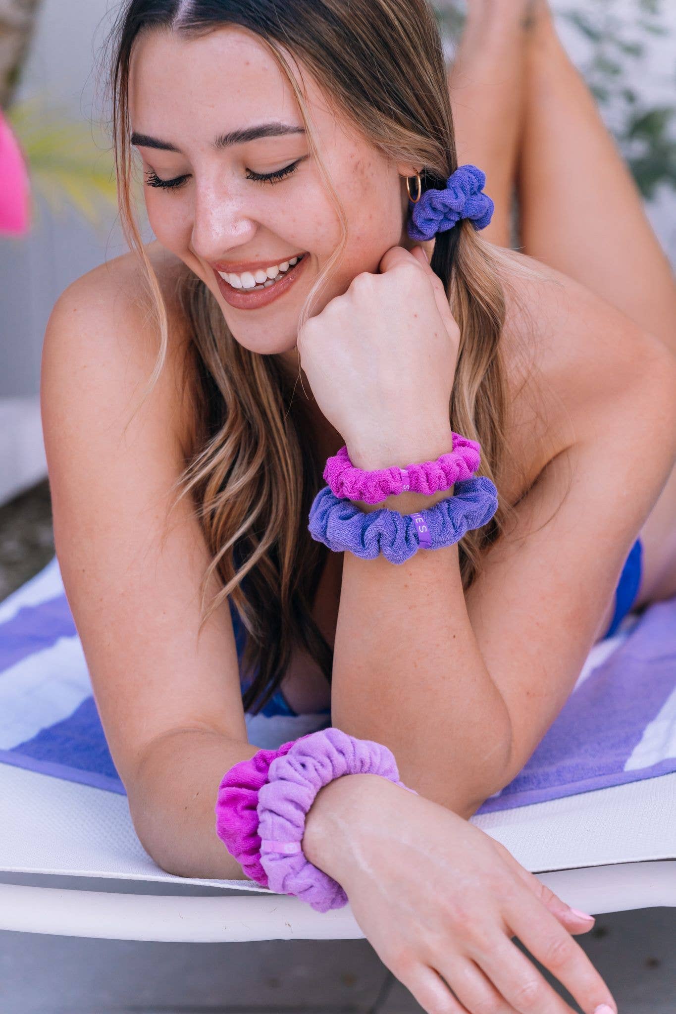 Antigua Terry Cloth Hair Accessories Teleties