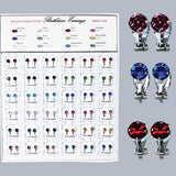 Austrian Crystal Birthstone Clip - On Earrings Toys Jeanine's Enterprises