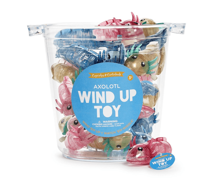 Axolotl Wind Up Toy - Color Assorted Toys Cupcakes & Cartwheels