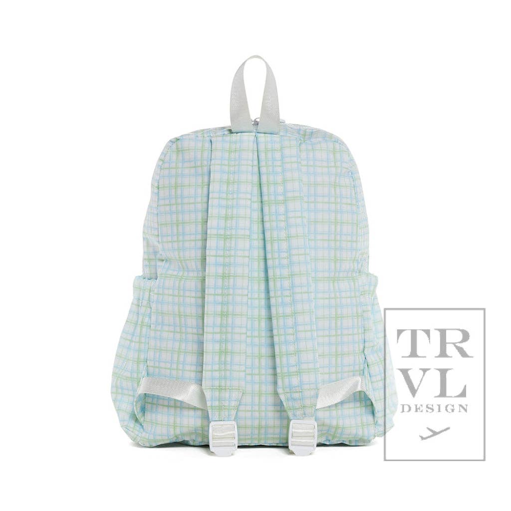 Backpacker - Backpack Classic Plaid Green Kids Backpacks + Bags TRVL Design