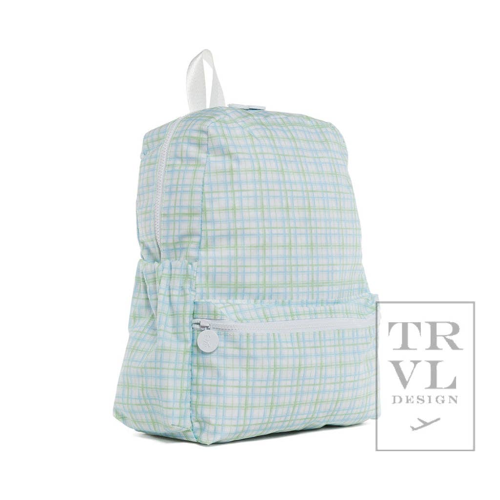Backpacker - Backpack Classic Plaid Green Kids Backpacks + Bags TRVL Design