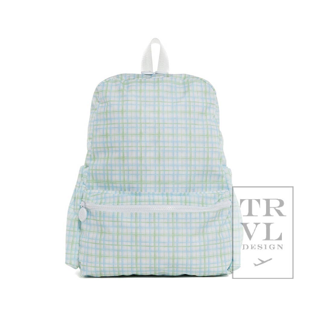 Backpacker - Backpack Classic Plaid Green Kids Backpacks + Bags TRVL Design