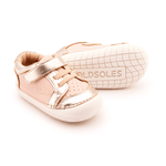 Badge Pave - Powder Pink/Gold/Glam Gold Girls Shoes Old Soles