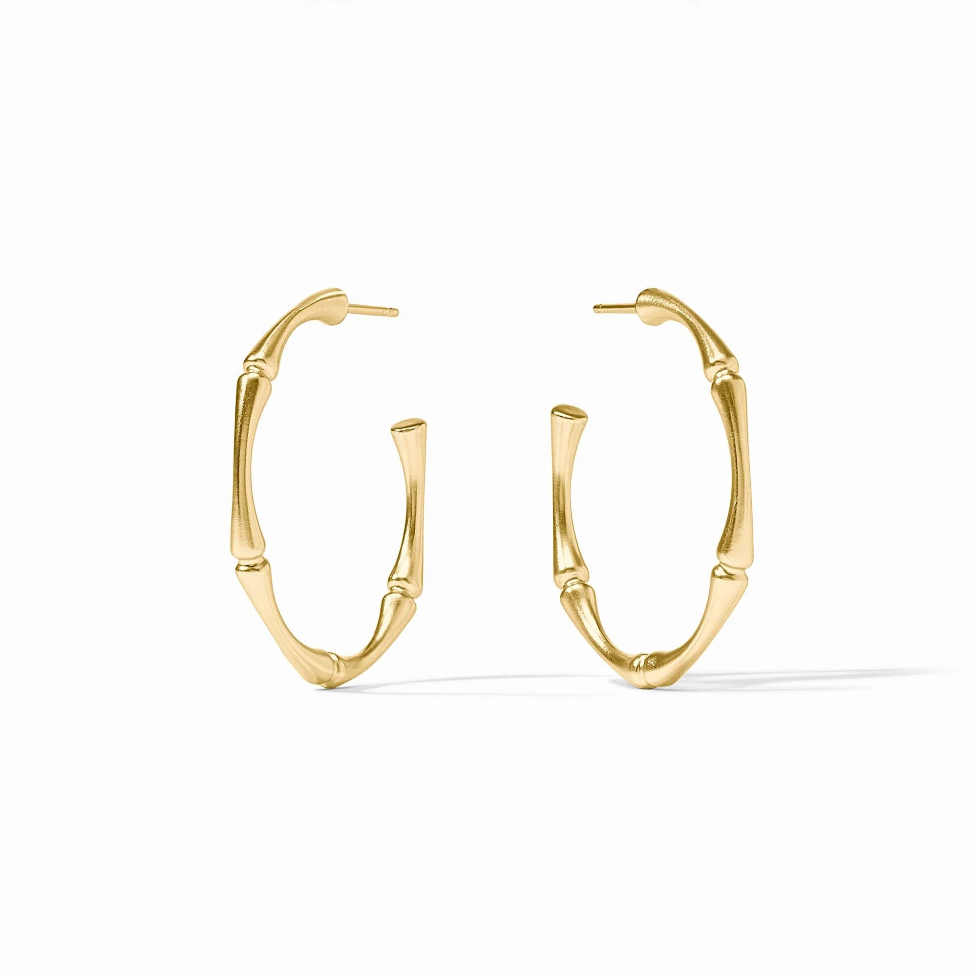 Bamboo Hoop- Gold- Medium Earrings Julie Vos