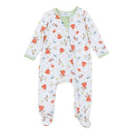 Barnyard Babies Print Zip Footie Baby Sleepwear Magnolia Baby