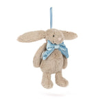 Bashful Beige Bunny Ornament Plush Jellycat