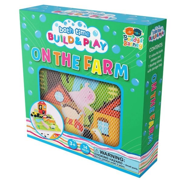 Bath Time Build & Play Farm Bath Buddy & Barney