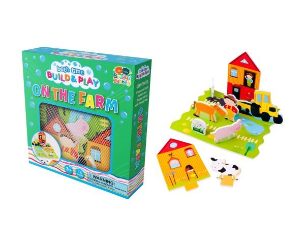 Bath Time Build & Play Farm Bath Buddy & Barney